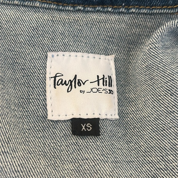 Joe's for Taylor Hill Denim Classic 90's Y2K Distressed Jean Jacket Size XS - Picture 6 of 7